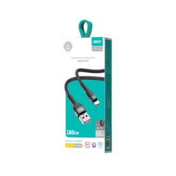 ZEQI CABLE DE DATOS (USB - LIGHTNING) 1.8M     MODEL: ZE-V343