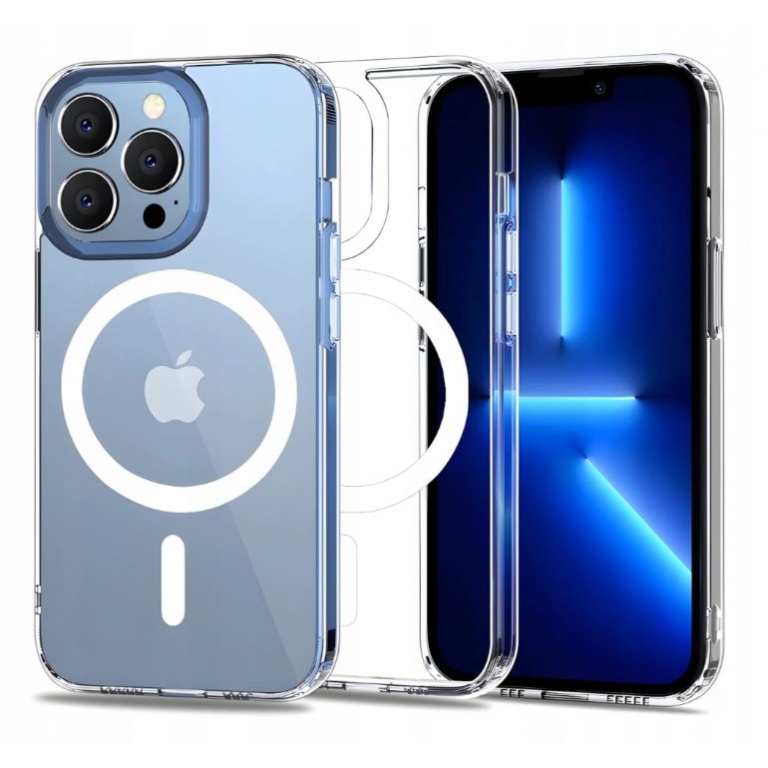 CASE TRANSPARENTE PARA IPHONE 12  12 PRO (MAGNETICO, PARA UTILIZAR CARGADOR MAGSAFE)